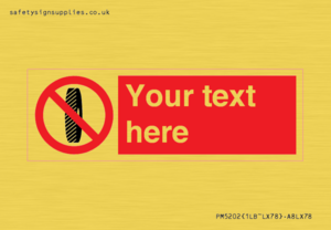 Custom Do Not Change Grinding Wheel Sign